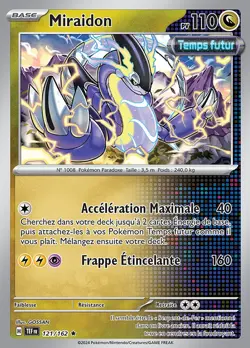 Carte Pokemon Miraidon 121/162 EV05 Forces Temporelles Rare FR - Image 1
