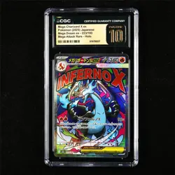 CGC 10 PRISTINE 2025 Pokemon JPN Mega Charizard X ex 223/193 MAR(2) - Image 1
