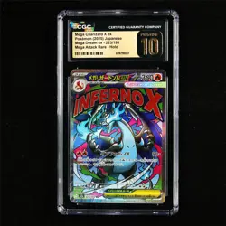 CGC 10 PRISTINE 2025 Pokemon JPN Mega Charizard X ex 223/193 MAR(2) - Image 2