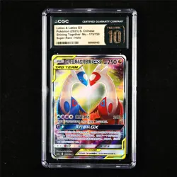 CGC 10 PRISTINE 2023 Pokemon CHN Latias&Latios GX 175/150 SR - Image 1