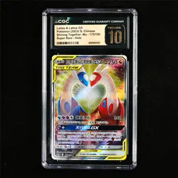 CGC 10 PRISTINE 2023 Pokemon CHN Latias&Latios GX 175/150 SR - Image 2