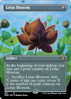 1x Lotus Blossom ~~ Borderless NM-Mint, English Dominaria Remastered MTG Magic - Image 1