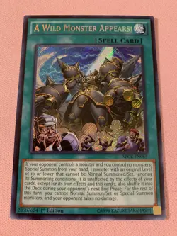 Yu-Gi-Oh! A Wild Monster Appears! SECE-EN064 Secret Rare 1st Ed Near Mint - Image 1