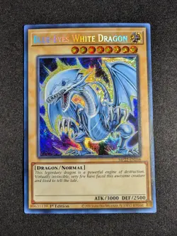 Yugioh - Blue-Eyes White Dragon MP22-EN266 1st Editon Prismatic Secret Rare NM - Image 1