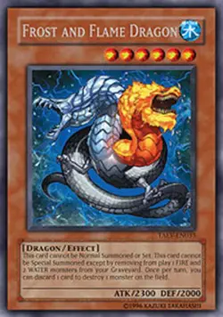 Yugioh! Frost and Flame Dragon - TAEV-EN033 - Secret Rare - 1st Edition Near Min - Image 1