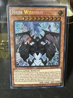 Neos Wiseman Limited Edition Secret Rare BLC1-EN007 Yu-Gi-Oh! - Image 1