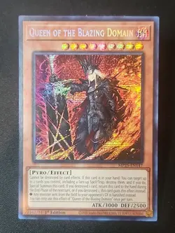 Yugioh! Queen of the Blazing Domain MP25-EN147 Prismatic Secret Rare - Image 1