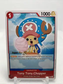 One Piece Super Pre-Release Gold Stamp ST01-006 Tony Tony Chopper English Card - Image 1