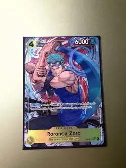 One Piece TCG Roronoa Zoro OP15-113 Super Rare (SR) Alt Art English Near Mint - Image 1