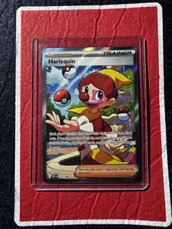 Harlequin 163/086 White Flare Holo Full Art Ultra Rare Near Mint English Edition - Image 1