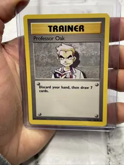 Pokemon TCG Professor Oak Base Set Unlimited Card 88/102 NM/MT Vtg Vintage WOTC - Image 1