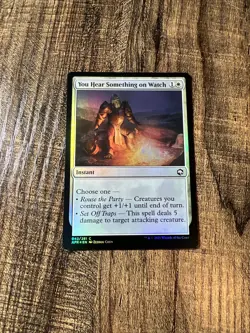 x1 You Hear Something on Watch AFR MTG 42/281 FOIL COMMON M/NM 1x - Image 1