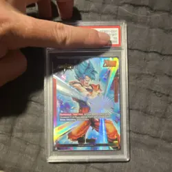 Dragon Ball Super Son Goku Leader FB01-001 Foil Awaken PSA 10 Card - Image 2