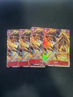 Sabo OP05-007 Illustration Box Vol. 5 Promo 4 Card Play Set Lot One Piece - Image 1