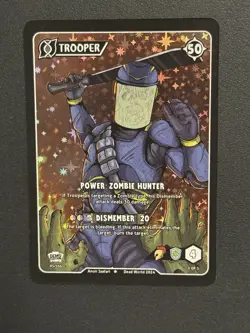 Dead World TCG Trooper 95/116 DEMO EDITION Holo Rare Card 2024 - Image 1