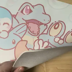 Water Starters Pokemon leather Playmat Play Mat For Tcg Trading Card Game - Image 5