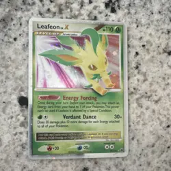 Pokemon Leafeon LV.X 99/100 Majestic Dawn Holo 110 HP English Card - Image 1