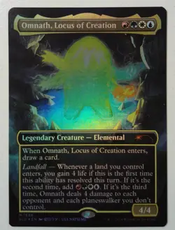 Omnath, Locus of Creation *Borderless RAINBOW FOIL* Magic MtG x1 Secret Lair - Image 1