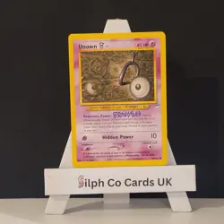 Unown [V] 89/105 Neo Destiny Set Pokemon Card WOTC - Image 1