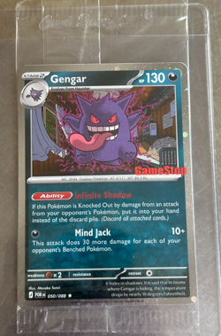 Pokemon Gengar Promo Holo Card GameStop Exclusive w/ SWIRL, Sealed - Image 1