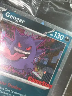 Pokemon Gengar Promo Holo Card GameStop Exclusive w/ SWIRL, Sealed - Image 3
