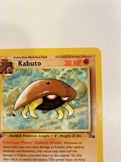 Kabuto 50/62 1st Edition Fossil Regular LP - Pokemon Card - Image 3