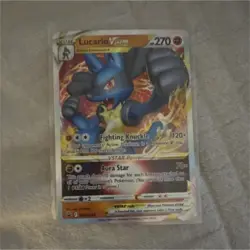 Pokemon Lucario VSTAR SWSH214 Promo Holo Sword & Shield 270 HP TCG Card - Image 1