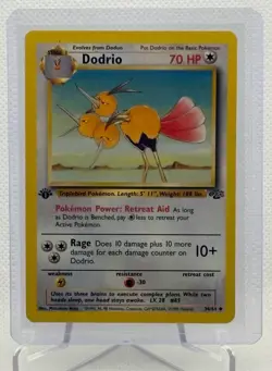 Dodrio 34/64 Jungle Regular 1st Edition LP/NM Pokemon Card - Image 1
