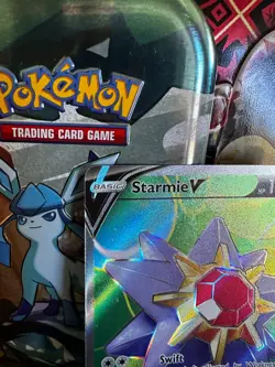 Pokemon TCG Starmie V 166/189 Full Art Holo Card Sword & Shield Astral Radiance - Image 2