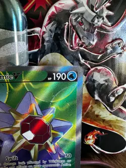 Pokemon TCG Starmie V 166/189 Full Art Holo Card Sword & Shield Astral Radiance - Image 3