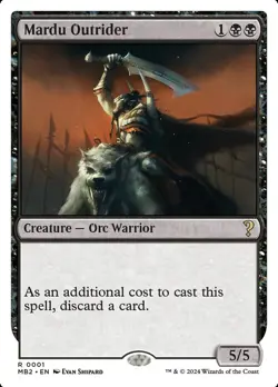 MTG Mardu Outrider ** Mystery Booster 2 ** English (NM) - Image 1