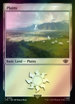 MTG Plains (262) Foil ** The Lord of the Rings ** English (NM) - Image 1