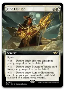 One Last Job (Extended Art) #315 (NM) Thunder Junction OTJ Magic MTG - Image 1