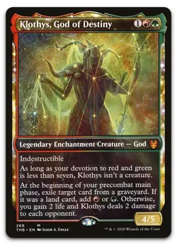 Klothys, God of Destiny (Showcase) #268 (NM) Theros Beyond Death THB Magic MTG - Image 1