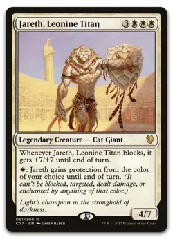 Jareth, Leonine Titan #61 (LP) Commander 2017 C17 Magic MTG - Image 1