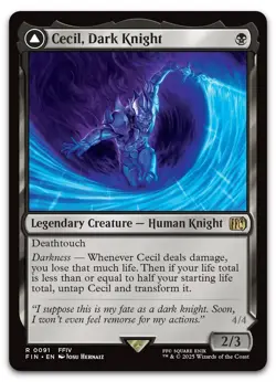 Cecil, Dark Knight #91 (NM) Final Fantasy FIN Magic MTG - Image 1