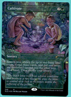CULTIVATE FOIL BORDERLESS SECRET LAIR DROP SLD RARE SORCERY MTG 246 - Image 1