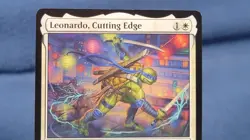 MTG Teenage Mutant Ninja Turtles: Leonardo, Cutting Edge Regular Rare NM - Image 2
