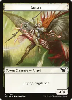 Angel - Elephant Double Sided Token [Neon Dynasty Commander] MTG - Image 1