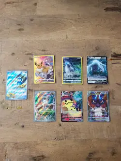 Pokemon TCG Card Lot - Piplup, Meowth, Eevee, Absol, Mimikyu, Lugia, Lucario - Image 1
