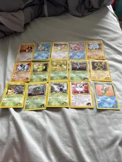 Pokemon TCG Vintage 1995-2000 Job Lot Non-Holos Card Bundle WOTC 139 Cards - Image 1