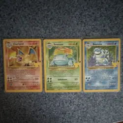 Pokemon Celebrations Charizard Venusaur Blastoise Card Lot - Image 1