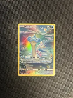 Pokemon TCG Lapras Crown Zenith: Galarian Gallery Ultra Rare Card GG05/GG70 - Image 1