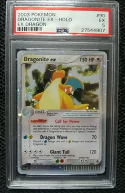 2003 POKEMON EX DRAGON 90DRAGONITE EX-HOLO SET - Image 1