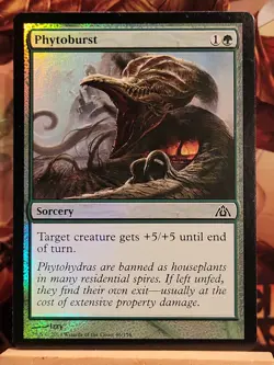 Phytoburst FOIL Dragon's Maze NM Magic the Gathering MTG Near Mint - Image 1