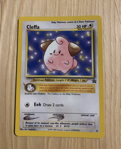 2001 CLEFFA BLACK STAR PROMO #31 POKEMON TCG NM - Image 1