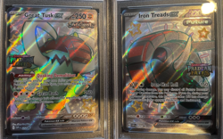 Great Tusk 072/Iron Treads 073 EX Pokemon PAF Black Star Promo SEQUENTIAL PSA 10 - Image 3