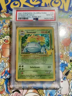 2021 Pokemon Celebrations Venusaur Holo 25th Anniversary Pokemon TCG PSA 10 - Image 1