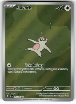 Slakoth 212/191 Illustration Rare Surging Sparks Pokemon Holo Near Mint - Image 1