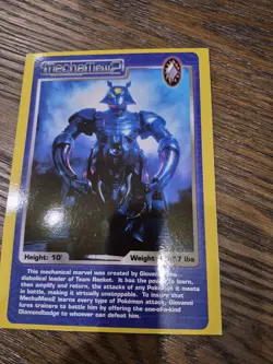 MechaMew2 Jumbo Card from Pokemon Live the Musical 2001 Vintage Mecha Mewtwo LP - Image 1